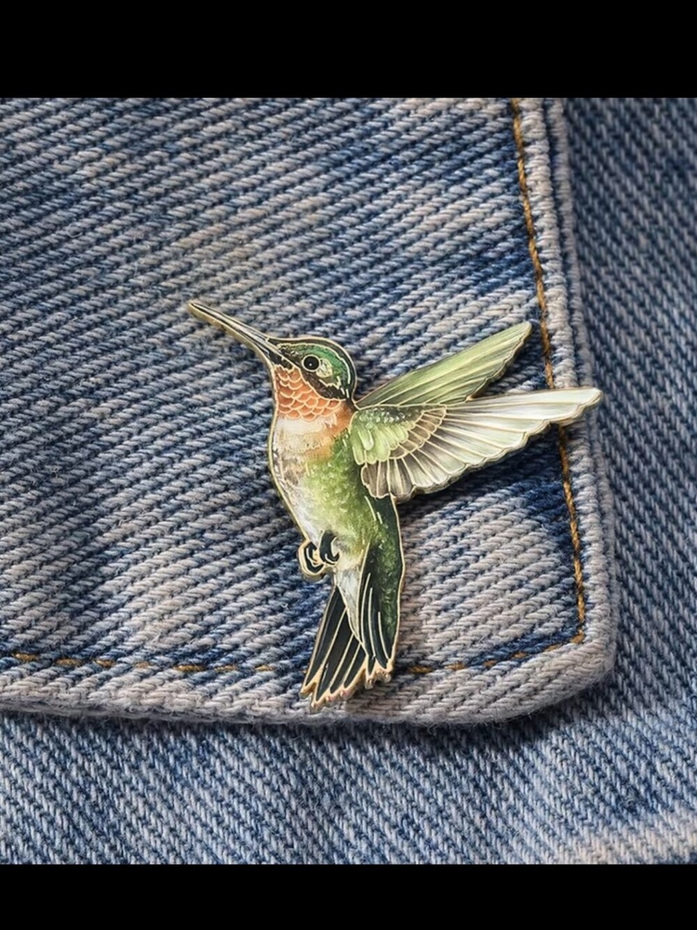 2$ Add On⭐ Green Hummingbird Pin